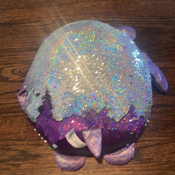 Shimmeez Oliver the Owl Plush / FLIP SEQUINS stuffed animal - Picture 5 of 9